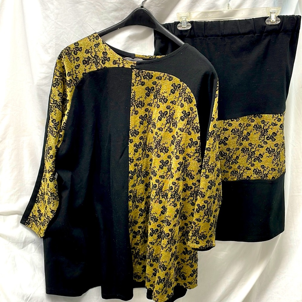 Wilson Harris III design vintage 2 piece skirt suit sz 2x